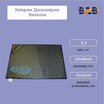 Коврик Дезковрик Эконом 50х80х3 см