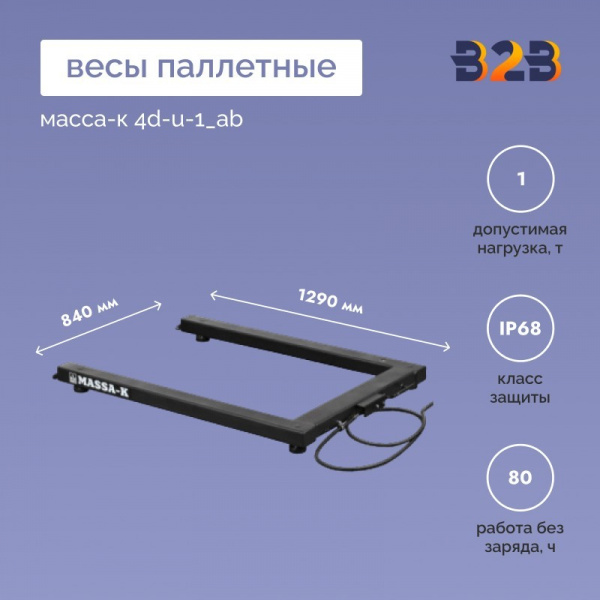  Весы паллетные МАССА-К 4D-U-1_AB