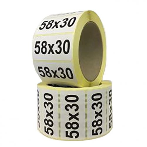 Этикетка 58х30 мм (900)ПГЛ вт 40 (60,54,40 шт/кор),